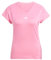 adidas Donna AEROREADY Train Essentials Minimal Branding V-Neck Tee, Pink Fusion/White, XL