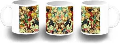 MERCHANDMANIA TAZA FOTOLUMINISCENTE NANATSU NO TAIZAI SIETE PECADOS capitales brilla oscuridad