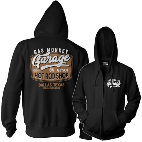 Gas Monkey Garage Offizielles Lizenzprodukt Rusty Hot Rod Reißverschluss