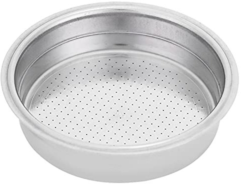 Cestello filtro caffè, filtro caffè in acciaio inossidabile a doppio strato Cestello filtro pressurizzato Accessori per macchina da caffè (Porzione singola)