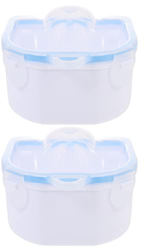 ADOCARN 2 Piezas Tazón De Eliminación De Esmalte De Uñas Nail Soak off Bowl De Doble Capa Cuencos De Manicura Para Suavizar Cutículas Cuidado De Manos En Casa Y Salón