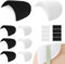 UGBO Schulterpolster Damen Herren Selbsthaftend Schaum Shoulder Pad 4 Paar Abnehmbare Shoulderpad Schulterpolster zum Einnähen mit Klettband rutschfeste Shoulder Pads für Blazer Hemden Kleider