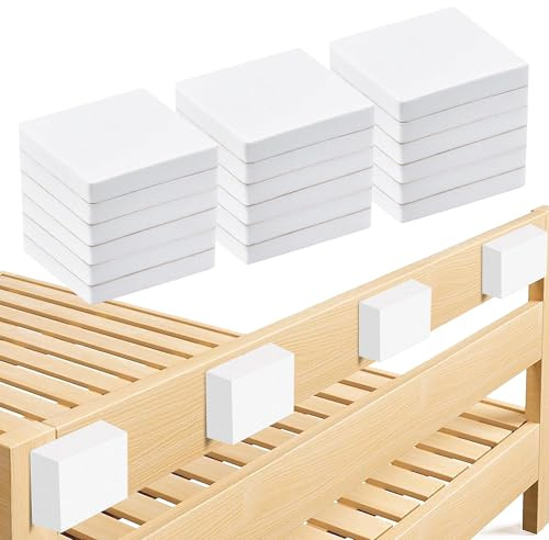 Krisler 18 PCs Weiß Eva Schaum Abstandshalter Wand, Kopfteil Stopper Bett, Bett abstandshalter