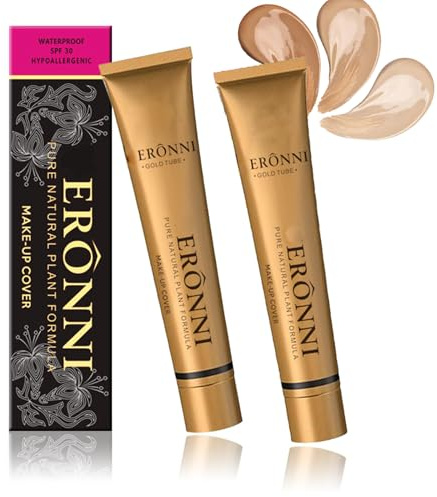 High Coverage Tattoo Cover up Makeup for Body and Face 2PCS Natural Skin Color Body Concealers for Bruises Oily Skin Tattoo,Mini Concealer for Acne and Under Eye Bags,Sweat-Proof Longlasting (213)