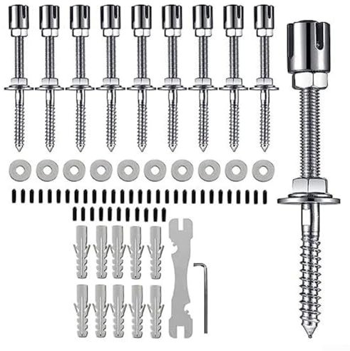 Gdfnmogo Garden Wall Trellis System 316 Marine Grade Stainless Steel Plant Support Frame Diamond Square Fan With Cross Buckle Set For Climbing Plants(1)