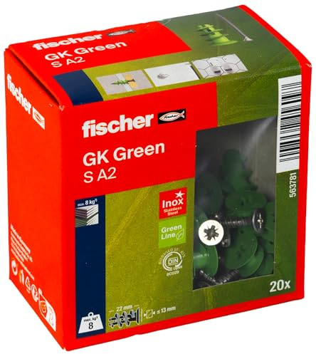 fischer 563781 Tasselli GK, Verde