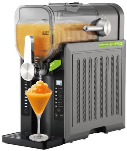 Gelatiera per Casa con Compressore Integrato, 6 Programmi, Schermo LED | Pronta in 15 min, 7 consistenze, yogurt gelato, sorbetto, granite, autopulente, senza precongelamento, regalo per famiglia