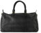 HOLZRICHTER Berlin - Weekender aus Leder für Herren (No 8-1), Reisetasche 27x50x25 cm, Handgefertigte Echtleder Umhängetasche mit Schultergurt, für Handgepäck, Schwarz-Anthrazit