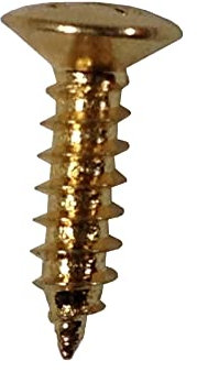 4 viti per battipenna per chitarra dorata.