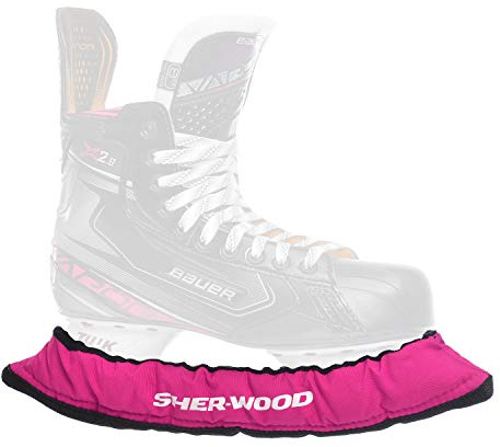 SHER-WOOD - Senior Pro Eishockey elastische Kufenstrümpfe für Eishockey- & Schlittschuhe, 2 Stück, rosa