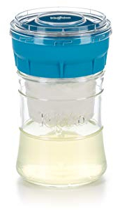 KEFIRKO Cheese Maker - El Set Ideal para Preparar Queso de Kéfir en Casa | Pack Cheesemaker + Librito de Recetas Descargable en PDF | 848 ml | BPA Free | Azul