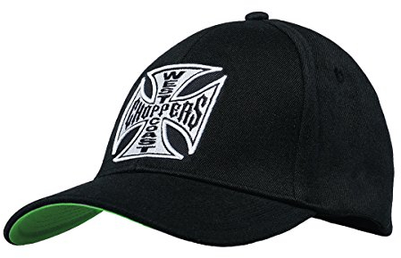 WEST COAST CHOPPERS Unisex Snapback Cap OG Cross Round Bill, Farbe:Black, Größe:one Size