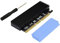 Adwits PCI Express 3.0 x16 zu PCIe-basierte NVMe und AHCI SSD-Adapterkarte mit Kühlkörper, Passt M.2 (NGFF) Formfaktor mit Schlüssel M in Größe 2230/2242/2260/2280