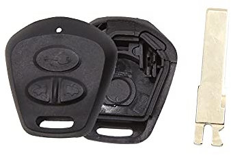 sourcing map Coque de clé pour Porsche Cayenne 911 996 Boxster S 986 Télécommande 2 Boutons avec Lame Non Coupé Boîte Rechange