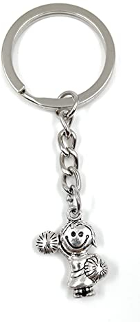 Onwomania - Cheerleader Tänzerin tanzen Frau Ball Schlüsselanhänger - Metall Glücksbringer ideal als Geschenk z.B. für den besten Freund, die beste Freundin, Mama - Für Männer, Frauen & Kinder