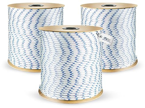 POLYPROPYLENSEIL – 10mm – 90m – Weiss – Flechtleine Textilseil Schnur Rope Kordel Kunststoffseil geflochten