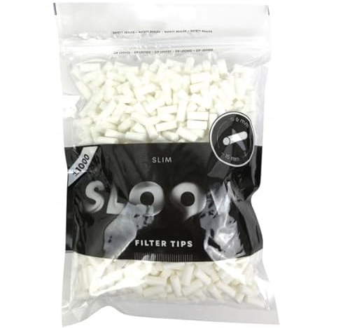 1000 Filtres Filtre SLOOW Slim 6mm - Feuille Rouler Tabac Cigarette