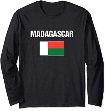 Madagascar Drapeau Malgache Madagascar Manche Longue
