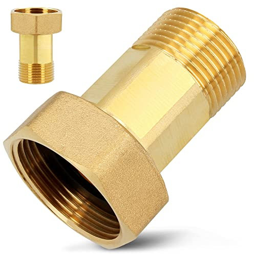 DIAMOND® Contador de agua racor de 1 pulgada tuerca de unión IG x 3/4 pulgadas rosca exterior | conexión de latón con anillo de sellado Oring Tubular Fitting Pieza de conexión hexagonal