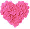 Quesuc Künstliche Rosenblätter 1000 Stück Romantische Dekoration für Hochzeit und Schlafzimmer - Schöne Rosenblätter als Geburtstagsgeschenk für Ihn - Fantastische Geburtstagsdekoration (Pink)