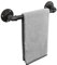 Livabber Industrial Pipe Towel Bar, Rustic Iron Decor Bathroom Hardware Towel Holder Accessory, Heavy Duty Wall Mounted Bath Towel Rack,Black (12 Inch)
