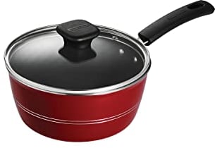 Tramontina Sicilia 2.5 Qt Aluminum Nonstick Covered Sauce Pan - Raspberry