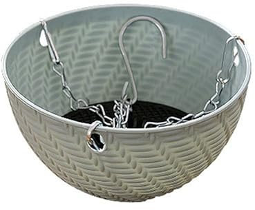 YIXIN2013SHOP Flower Pot Hanging Plant Pots Basket Plant Hang Plant Flower Pot Hanger Outdoor Hanging Pot Holder Basket For Wall Decoration Potted Ornaments Garden Pots (Color : Blue)