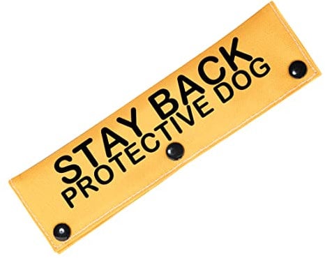 Stay Back Dog Leash Wrap Rescue Dogs Anxious Dogs Leash Sleeve Dog Gear (Protective Dog-S)