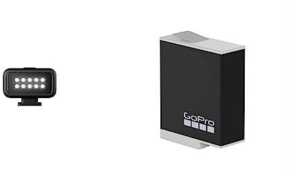Light Mod - Compact Rechargeable USB USB C LED - Accessoire Officiel GoPro & Batterie Rechargeable GoPro Enduro (HERO11 Black/HERO10 Black/HERO9 Black) - Accessoire Officiel GoPro