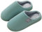 NIBESSER Pantofole Donna Invernali Calde Con Pile Velluto Morbide Ciabatte Casa Pelose Antiscivolo per Inverno, Verde, 40/41 EU