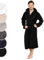 Blumtal Bademantel Herren Baumwolle 100% in XL - OEKO-TEX zert. Morgenmantel Herren Kapuze - Bademantel Frottee + Velours - Saunamantel - maschinenwaschbar - Bathrobe men Schwarz
