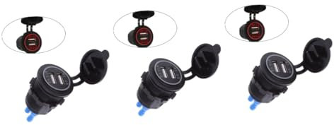 HOMSFOU 3St Auto Handy ladegerät USB-Ladegeräte duales USB-Ladegerä Ladegeräte Handyladegerät Charger Auto-Ladegerät Auto USB ladebuchse Auto USB ladegerät Wagen Steckdose