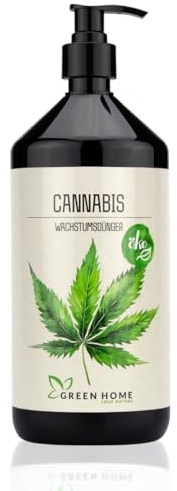 Green Home Hanf & Cannabis Wachstumsdünger | 1 Liter Konzentrat für Indoor/Outdoor/Autoflower. NPK-Balance 7-3-5 | Mineralische Nährstoffe, Für kräftiges Wachstum, Reicht für ca. 200L Wasser
