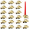 DASIAUTOEM Baumkerzenhalter Clip, Gold Kerzenhalter, 20Pcs Weihnachtsbaum Kerzenhalter Vintage, Weihnachtsbaum Kerzeneinsätze Deko Mini Kerzenständer für Weihnachtsdekoration Hochzeit Geburtstag