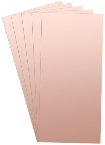 QUARKZMAN 5Stk Doppelseitig Kupfer Kaschiert Laminat PCB Leiterplatte FR4 | 200x100mm, 2mm Dicke, Basteln Prototyping, Leiterplatte