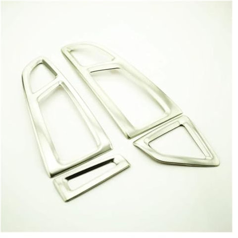 Ajuste Interior Protector Rejilla Ventilación Frontal Interior Coche Pegatina Decorativa Aire Acondicionado para Ford para Focus 3 4 para MK3 para MK4 2012-2017 Embellecedor Cubierta Marco(Plata)