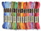 CABODYALS 18 matassa 6 fili 144M Filo Da Ricamo In Poliestere Sfumato Variegato Arcobaleno Crewel Filo per Punto Croce Filo per Braccialetti Alla Rinfusa per La Creazione di Gioielli Decorazioni per L