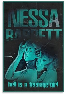 XXQPO Nessa-Poster Barrett Hell Is A Teenage Girl, Album, Poster, Leinwand, Wandkunst für Heimdekoration, Wohnzimmer, Schlafzimmer, 30 x 45 cm, ungerahmt