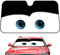 Auto Windschutzscheibe Abdeckung Frontscheibenabdeckung Cars Augen Auto Sonnenblende Frontscheibe Mit 2 Saugnapf, Faltbar Cartoon Augen Frontscheibe Sonnenschutz Visier, 130x70cm