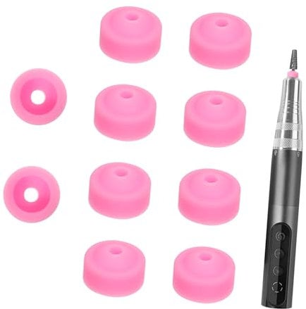 Vaguelly 10pcs Nail Art Tools Cover Dustproof Protector Caps for Nail Techs Drill Bits Cover Salon Product