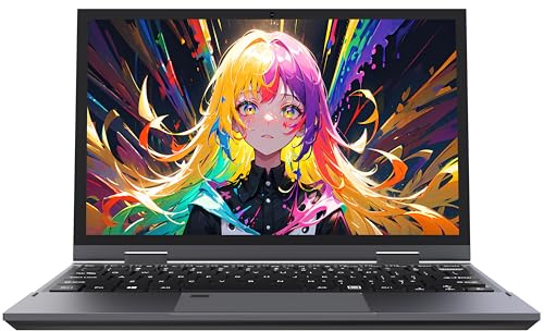 Amita 11 Zoll 2-in-1 Laptop mit Touchscreen, 360° Convertible Notebook, 16 GB RAM, M.2 SSD, FHD 2000x1200 Display, Hintergrundbeleuchtete TypeC, WiFi/BT(16GB RAM+1TB SSD)