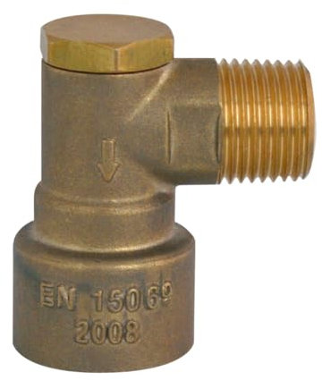 Handyfix Gas Bayonet Brass Socket Elbow Angled 1/2 for Gas Cooker Hose Fitting