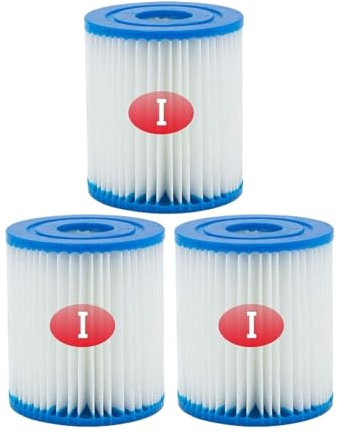 Robotic Pool Cleaner Filter Cartridge Compatible Avec Le Filtre De Piscine Bestway Type I 58093 - Filtre De Spa 3,5 X 3,1, Compatible Avec Les Pompes De Piscine Flowclear 58381 Et 58511e - 300/330 G