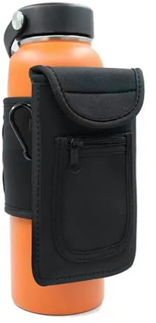 Novocloud Magnetic Gym Bag Magnetic Fitness Bag Cup Holder Gym Water Bottle Bag Water Bottle Carrier with Phone Compartments for Mobile Phone Keys,Gym Accessories Organizer