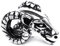 WINDALF Vintage Haar & Bartperle WIDDAX Ø 6 mm Widder Kopf Bartschmuck Bohemia Haarschmuck 925 Sterlingsilber
