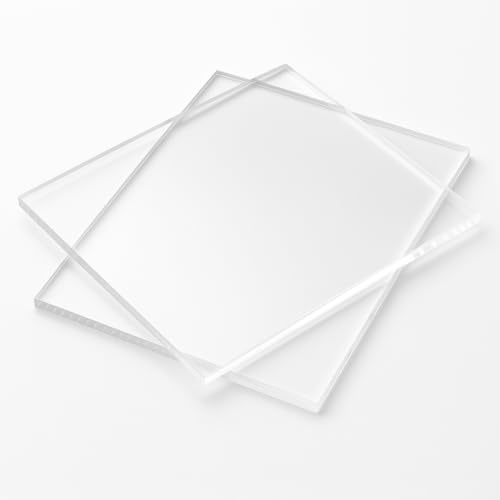 S-Polytec Acrylglas Zuschnitte | Platte | 2-10mm | für Leuchttransparente, Schilder, POS-Displays, Messe- & Ladenbau | TOP QUALITÄT (50 x 50cm, 10mm UV-Schutz)