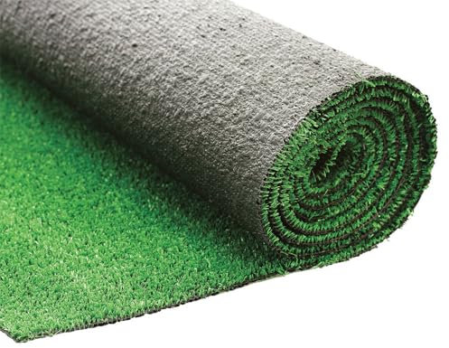 Evergreen Rasenteppich Kunstrasen H7 mm Trockenlegung begehbar 2 x 25 Mt