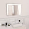 AURLANE Miroir Salle de Bain LED Auto-éclairant Corner 80x60cm