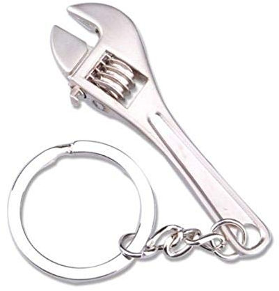 Fat-catz-copy-catz Mini Novelty Work Tools Keyring Novelty Keychain Gift for boys men Spanner, Axe, Hammer (Adjustable Spanner Keyring)