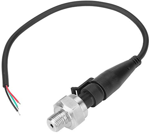 Edelstahl Drucksensor, G1/4 5V Ausgang 0,5-4,5V/0-5V Druckmessumformer Sensoreingang für Öl Brennstoff Gas Luft Wasser(0-80PSI)